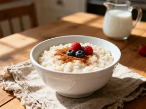 Osoba trzymająca drewnianą miskę ze świeżym popcornem w przytulnym salonie.