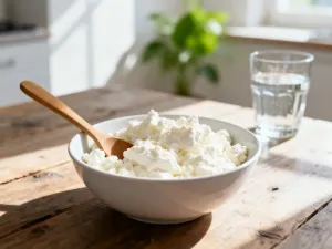 Miska kremowego hummusu z oliwą i ciecierzycą, podana w rustykalnym stylu na tle świeżego pieczywa pita.